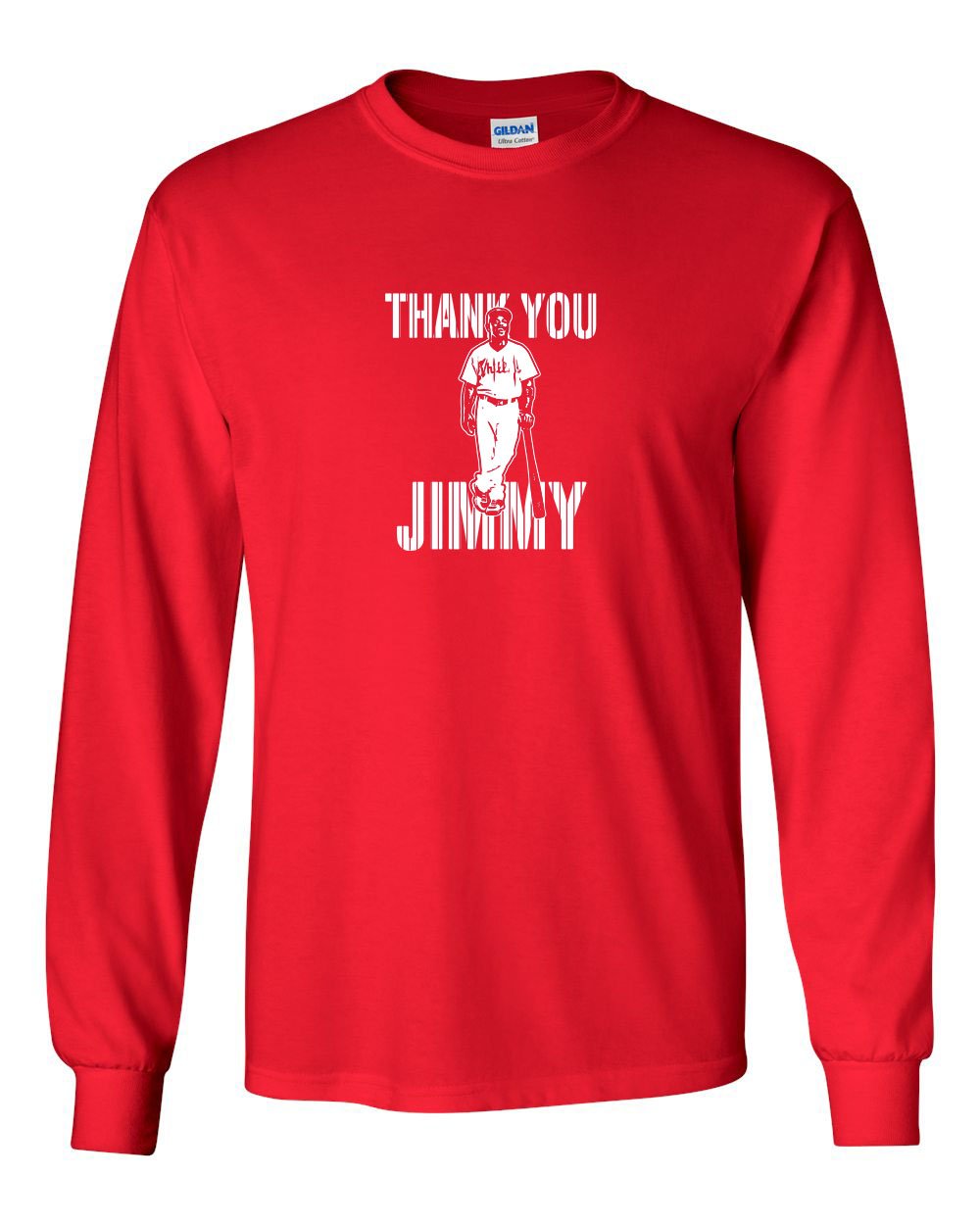 Thank You Jimmy MENS Long Sleeve Heavy Cotton T-Shirt