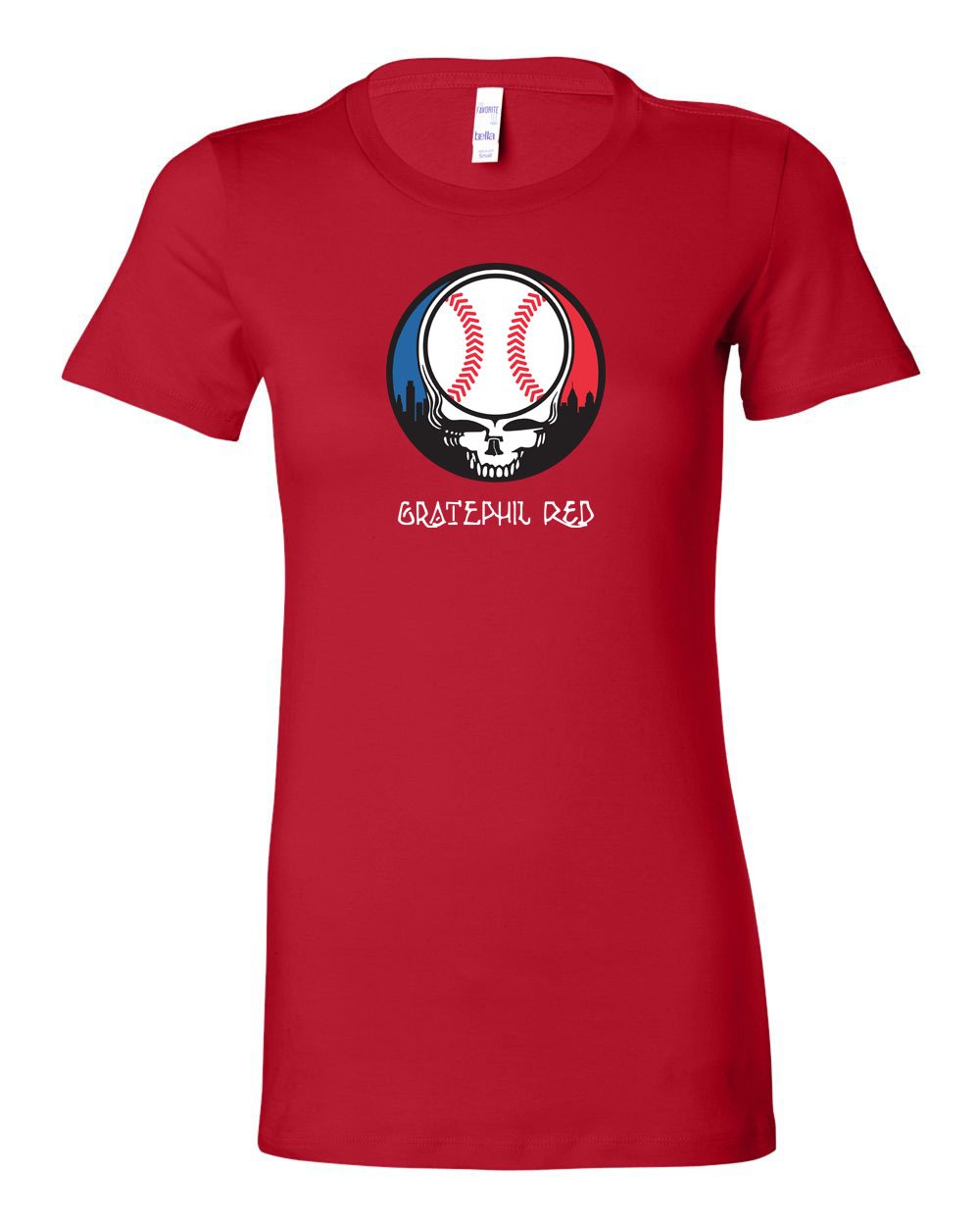 Gratephil Red LADIES Junior-Fit T-Shirt