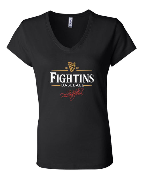 Fightin's Beer LADIES Junior Fit V-Neck