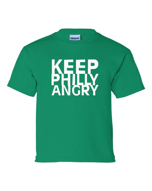 Keep Philly Angry White Ink KIDS T-Shirt