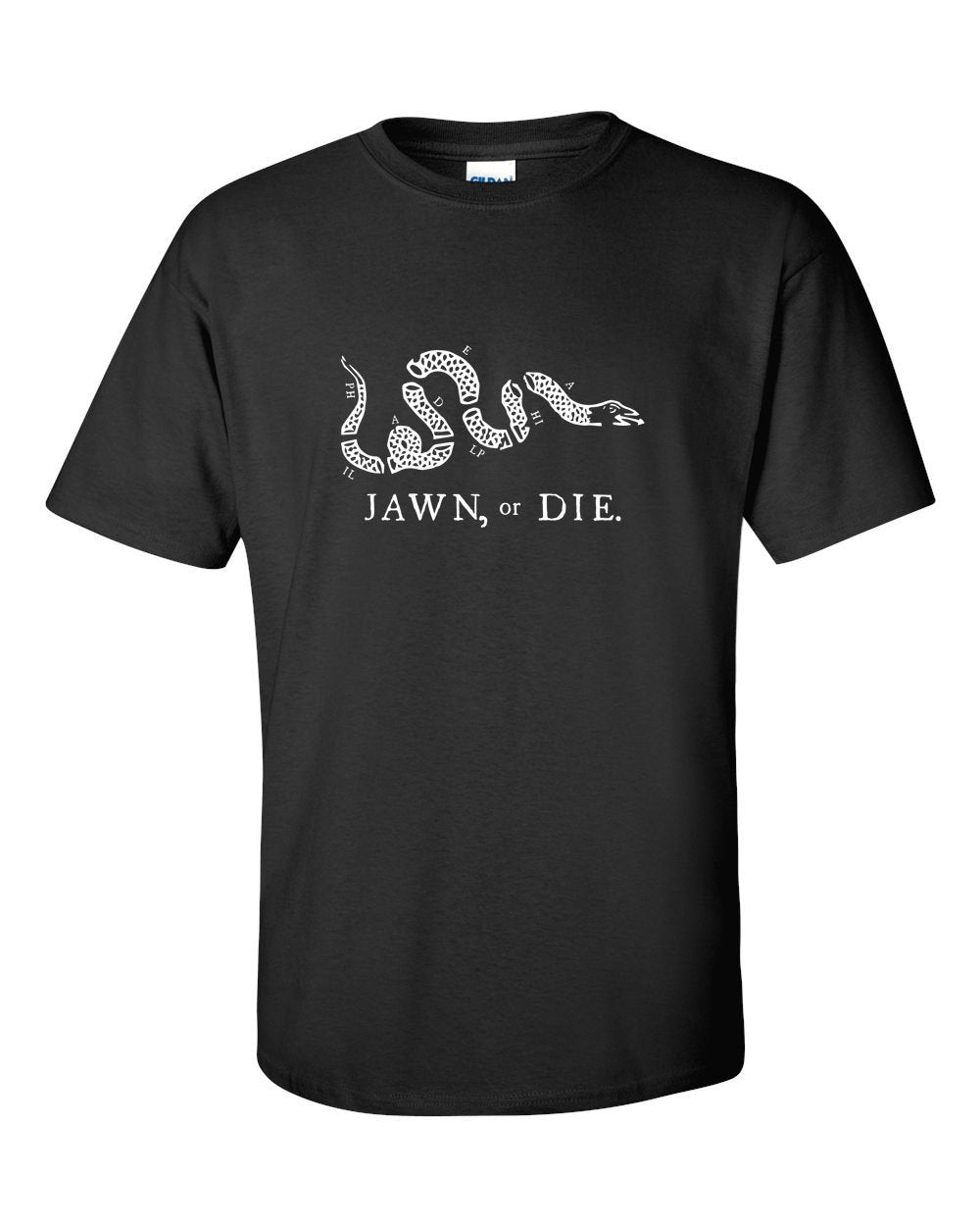 Jawn or Die White Ink (On Black) Mens/Unisex T-Shirt