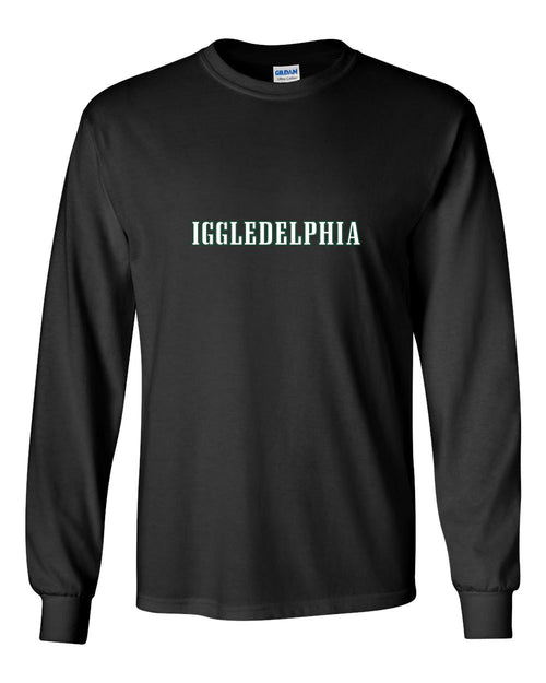 Iggledelphia MENS Long Sleeve Heavy Cotton T-Shirt