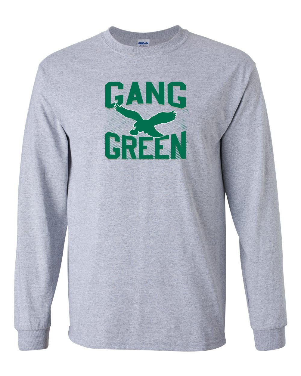 Gang Green MENS Long Sleeve Heavy Cotton T-Shirt