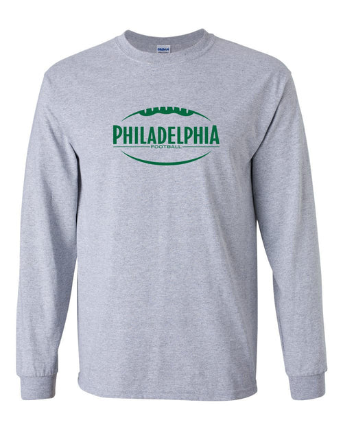 Philadelphia Football MENS Long Sleeve Heavy Cotton T-Shirt