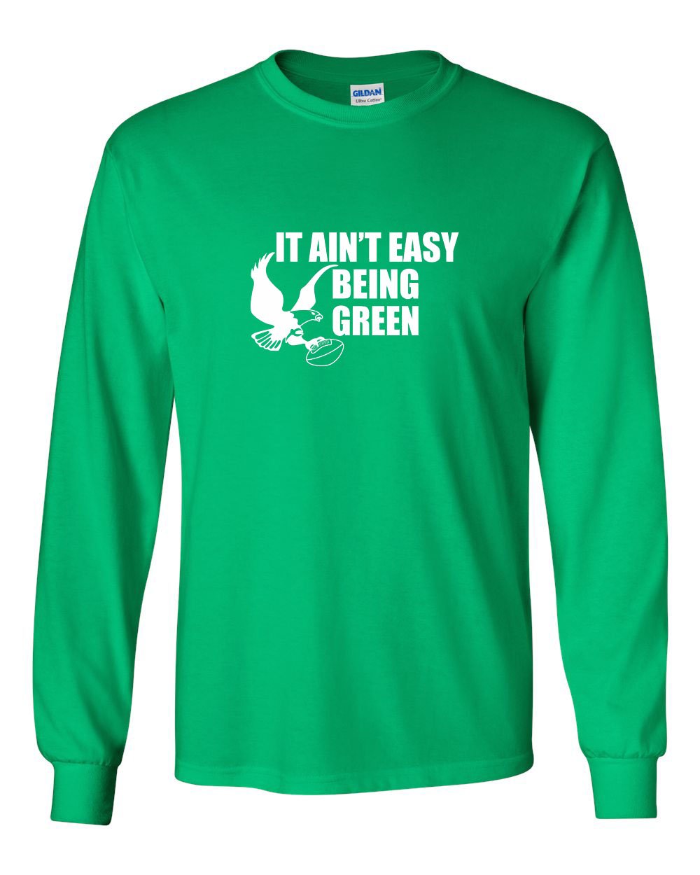 It Ain't Easy Being Green MENS Long Sleeve Heavy Cotton T-Shirt