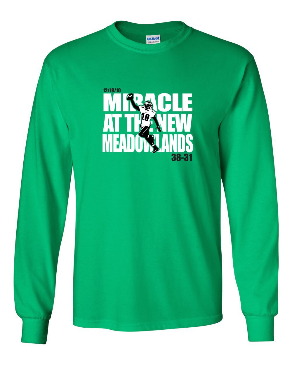 Miracle at the New Meadowlands MENS Long Sleeve Heavy Cotton T-Shirt