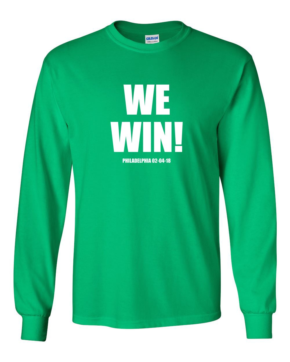 We Win! MENS Long Sleeve Heavy Cotton T-Shirt