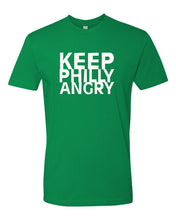 Keep Philly Angry White Ink Mens/Unisex T-Shirt