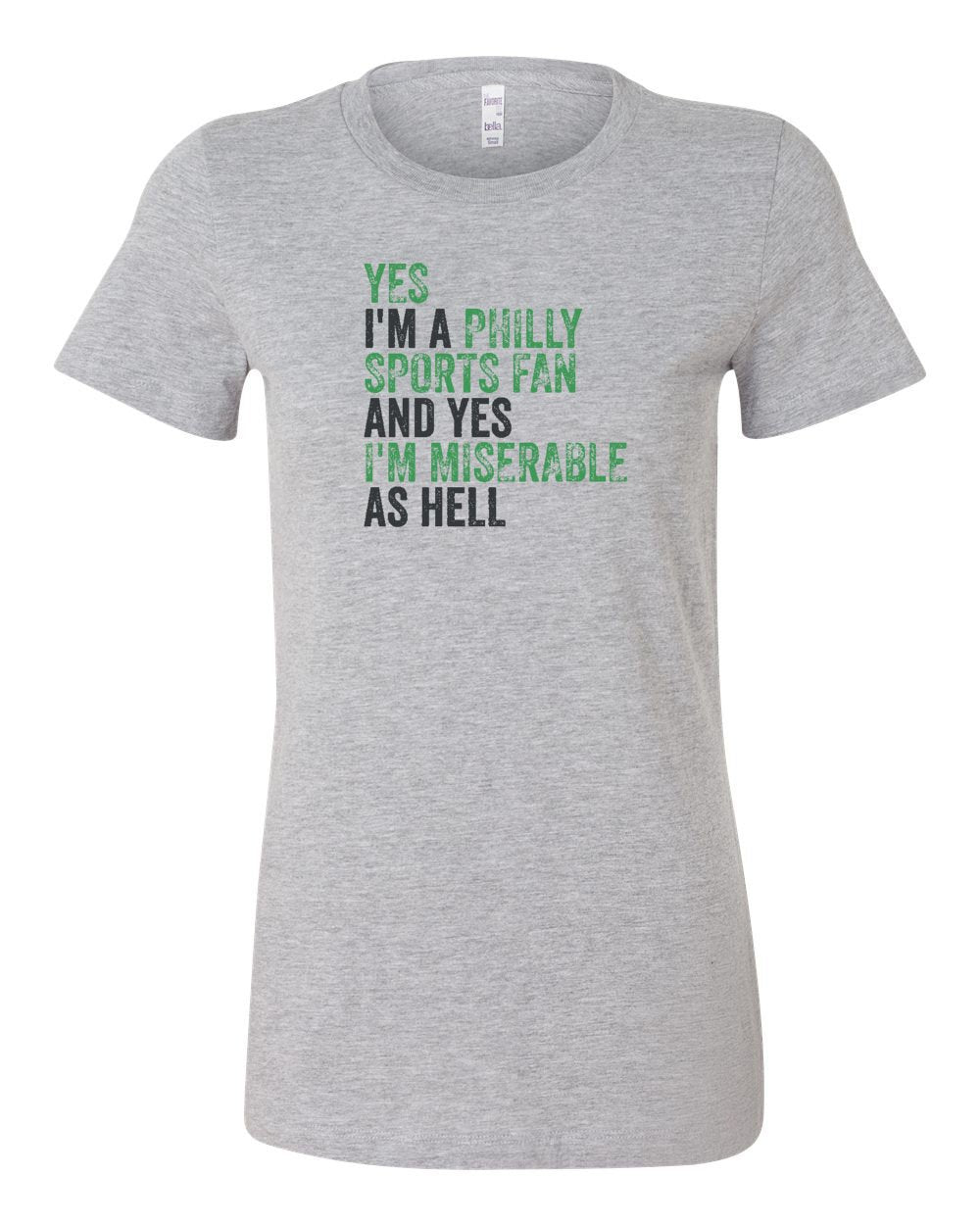 Philly Sports Fan Football LADIES Junior-Fit T-Shirt