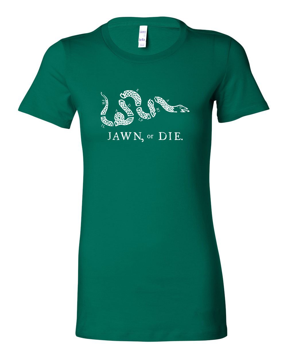 Jawn or Die White Ink LADIES Junior-Fit T-Shirt