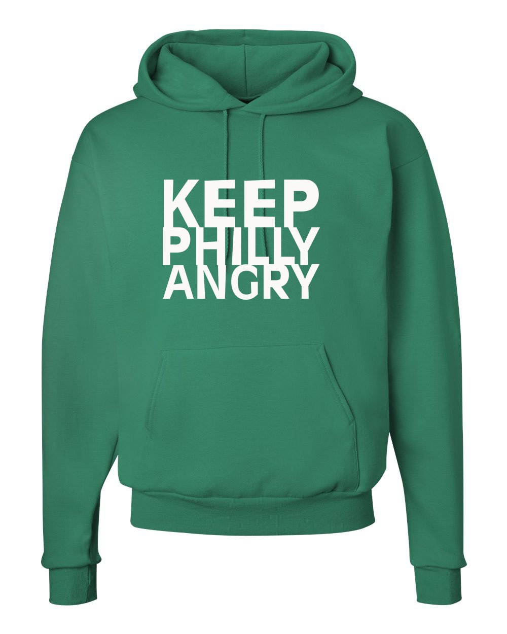 Keep Philly Angry White Ink Hoodie