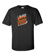 I Bleed Orange and Black Mens/Unisex T-Shirt