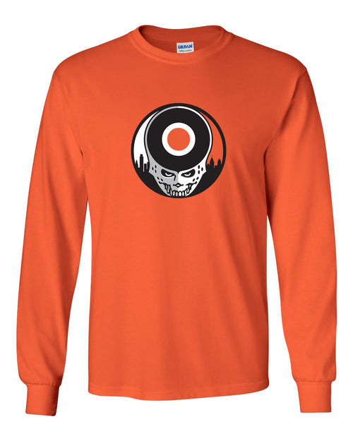 Hockey Stealie MENS Long Sleeve Heavy Cotton T-Shirt