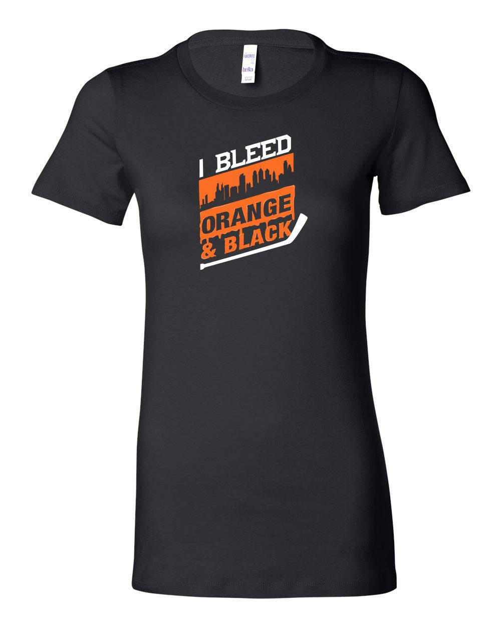 I Bleed Orange and Black LADIES Junior-Fit T-Shirt