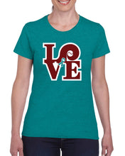 Love Baseball Ladies S/S (Sandy Rollman Ovarian Cancer Foundation)