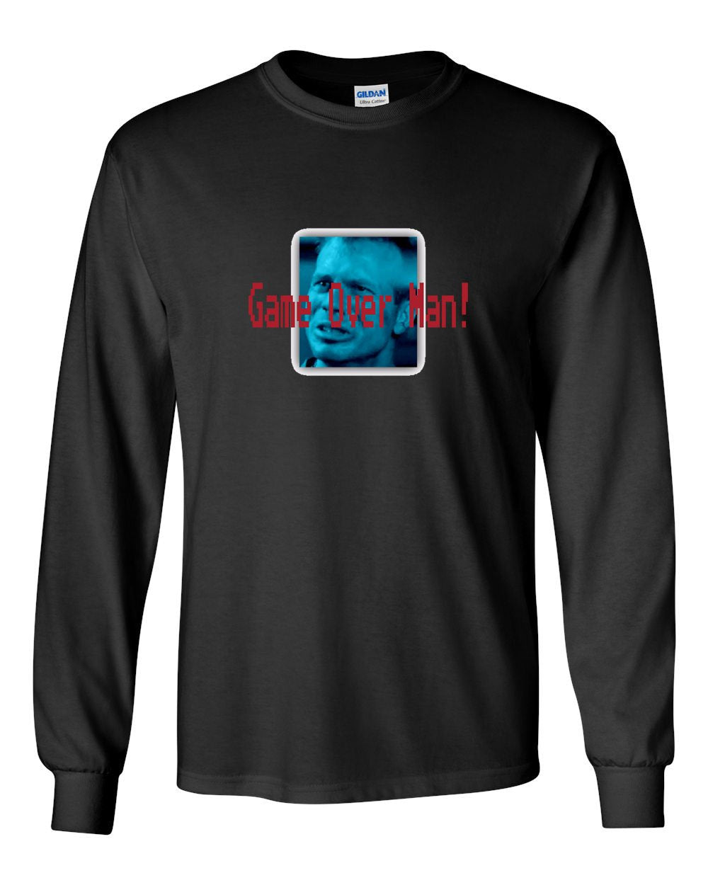 Game Over MENS Long Sleeve Heavy Cotton T-Shirt