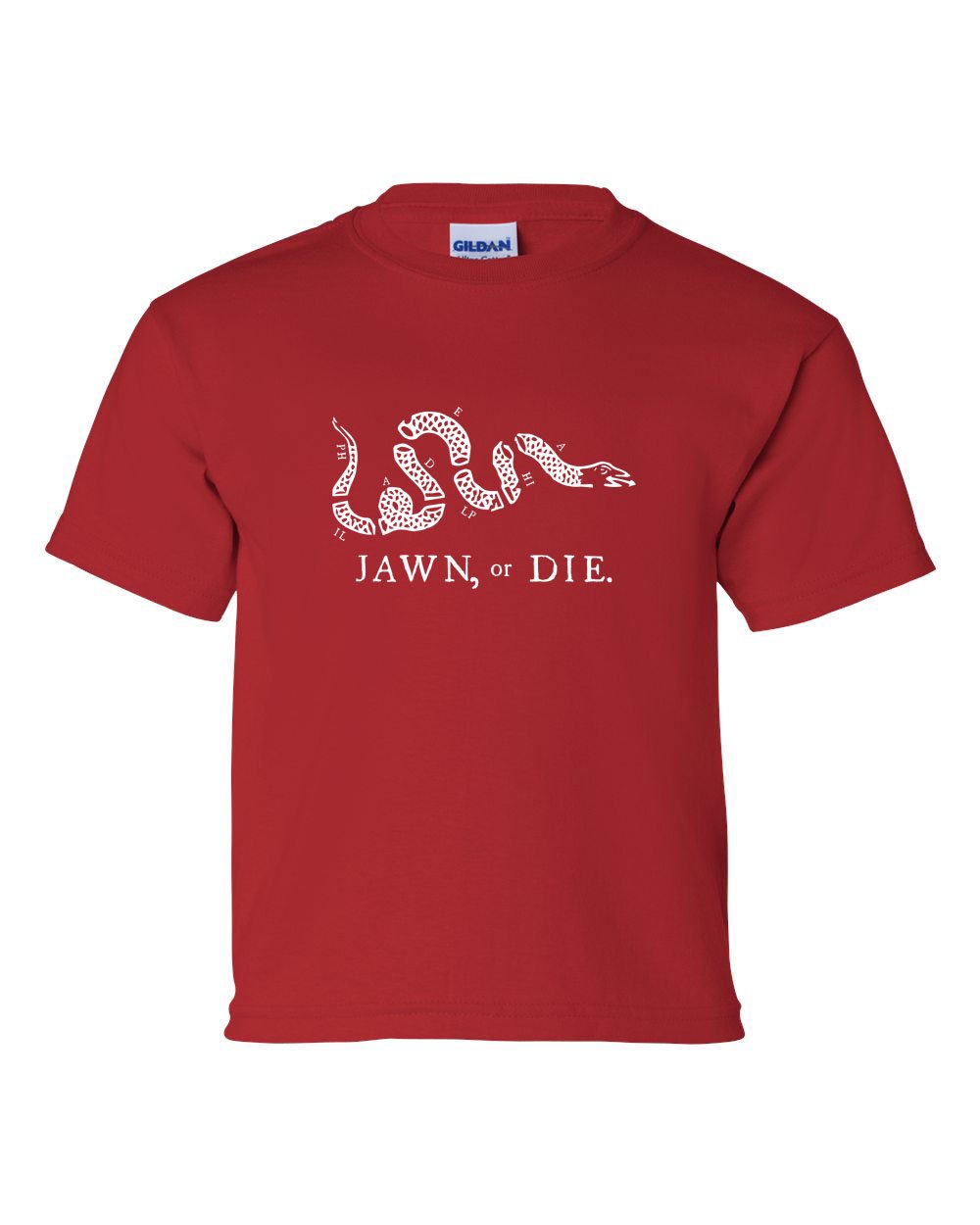 Jawn or Die White Ink (Baseball) KIDS T-Shirt