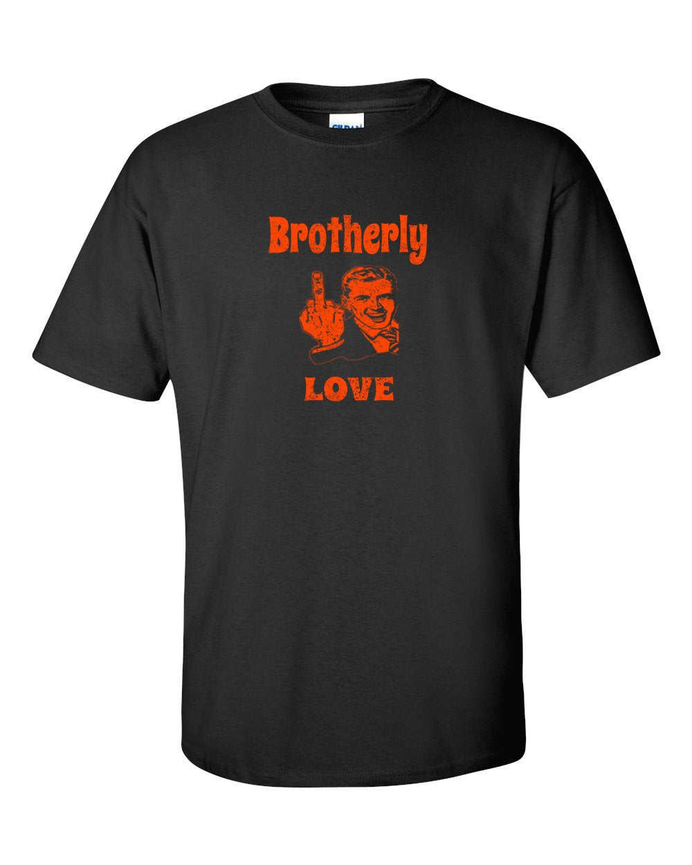 Brotherly Finger Orange Ink Mens/Unisex T-Shirt