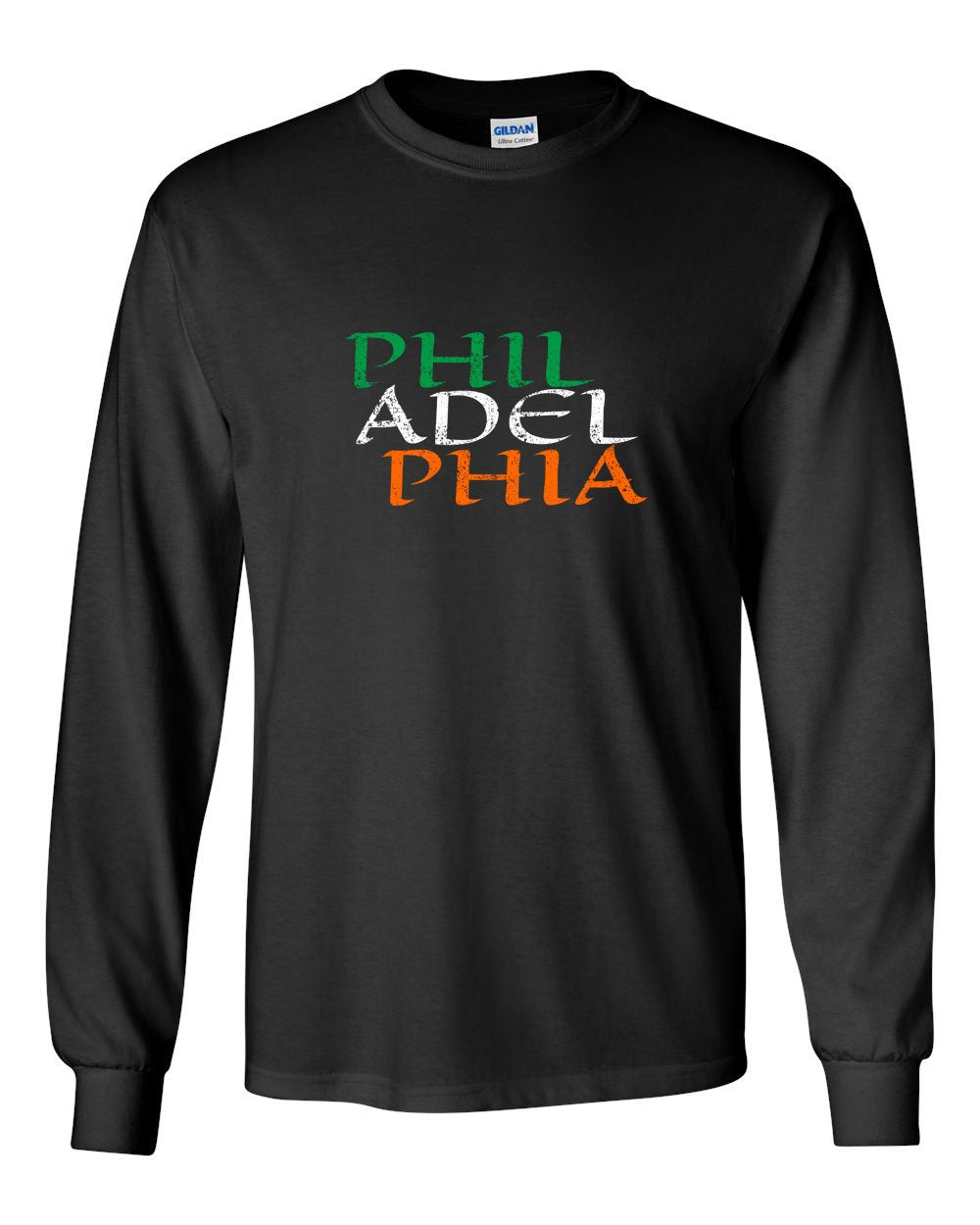 Irish Philadelphia MENS Long Sleeve Heavy Cotton T-Shirt