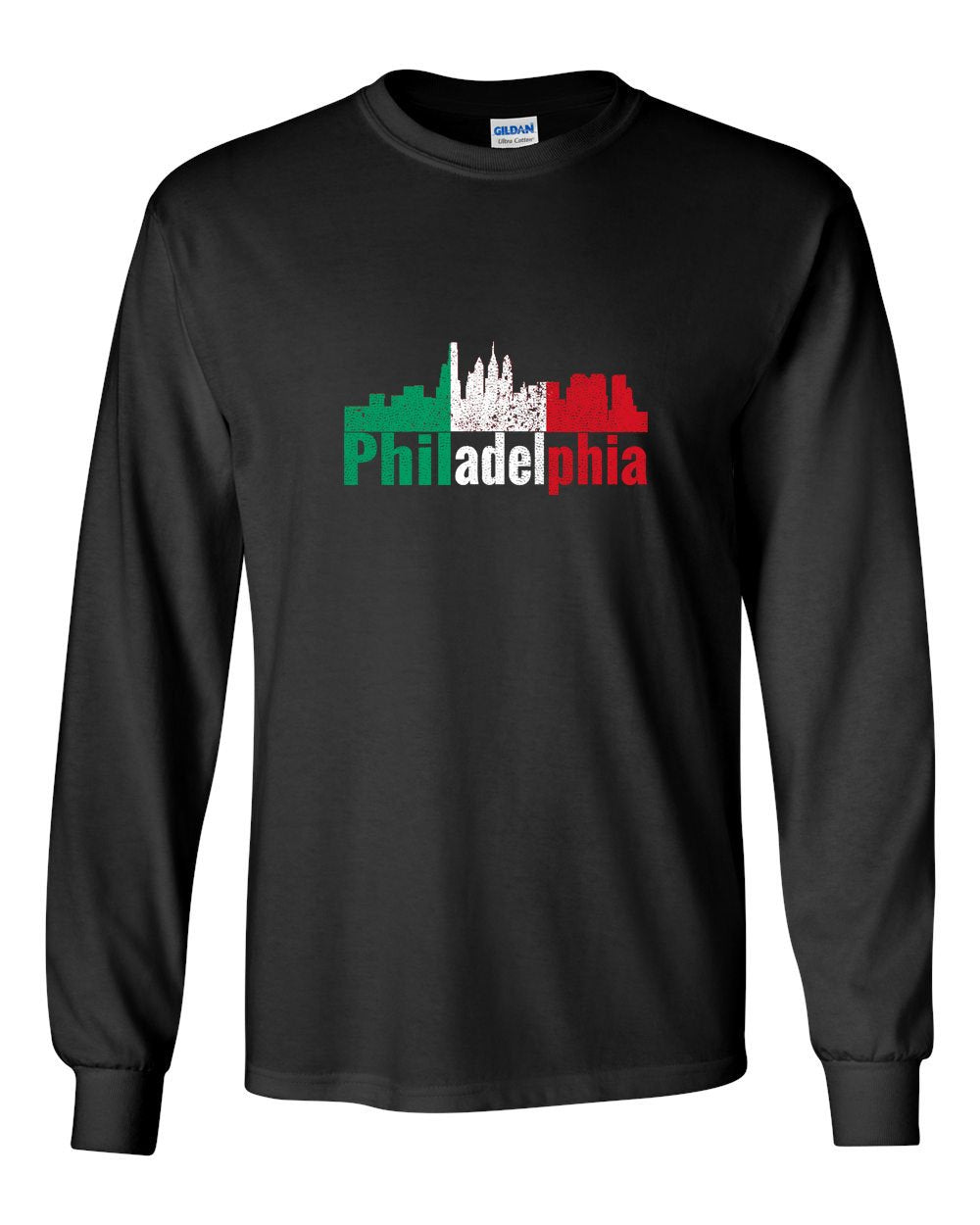 Italian Philly MENS Long Sleeve Heavy Cotton T-Shirt
