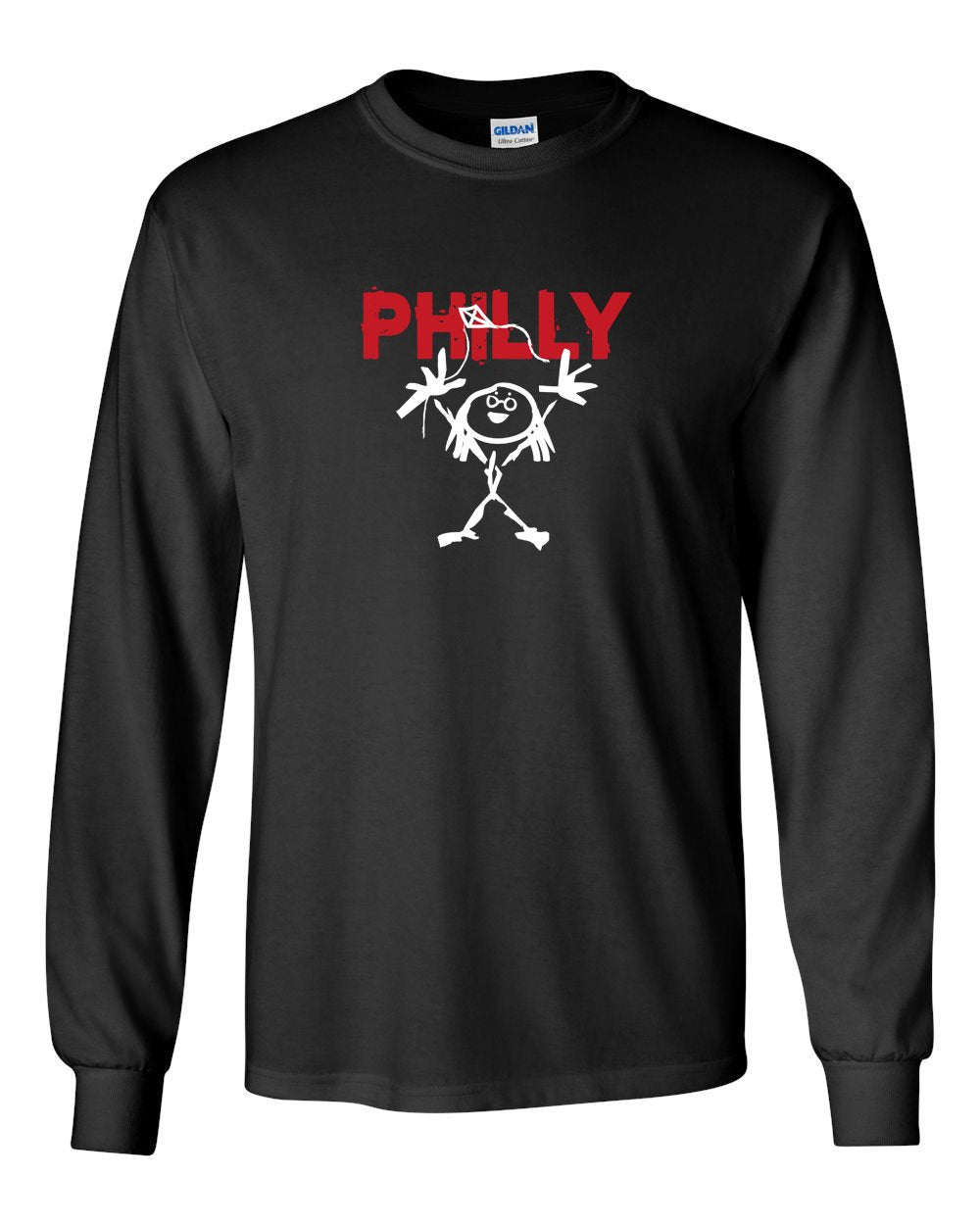 Philly PJ MENS Long Sleeve Heavy Cotton T-Shirt
