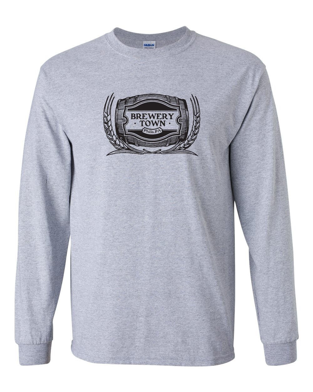 Brewerytown MENS Long Sleeve Heavy Cotton T-Shirt