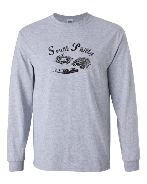 South Philly MENS Long Sleeve Heavy Cotton T-Shirt