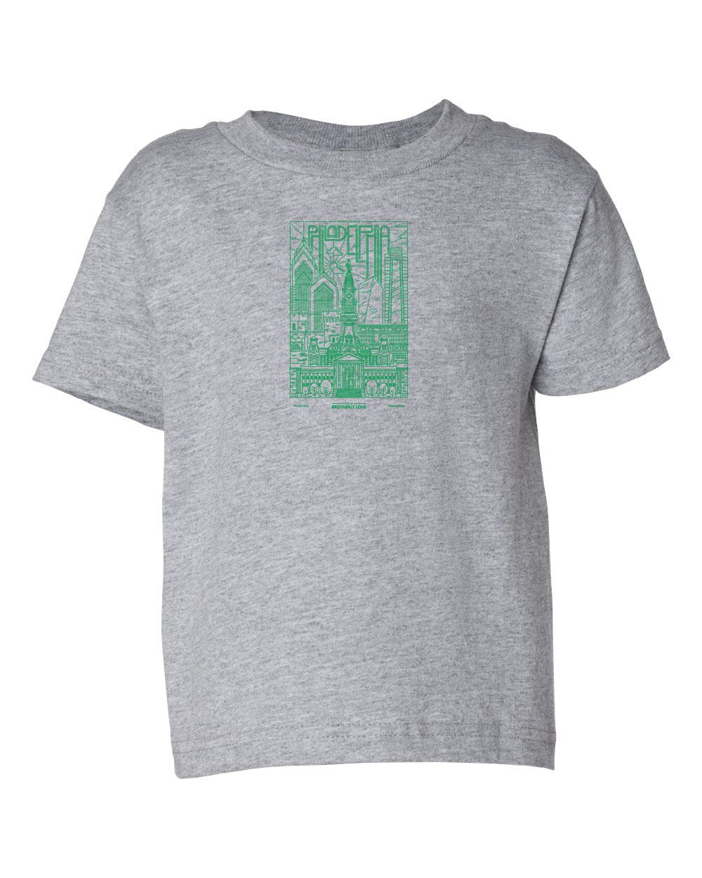 Philadelphia Skyline V2 (Green Ink) TODDLER T-Shirt