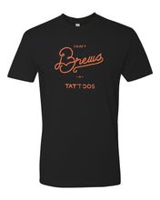 Brews and Tattoos Orange Ink Mens/Unisex T-Shirt