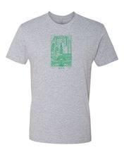 Philadelphia Skyline V2 (Green Ink) Mens/Unisex T-Shirt