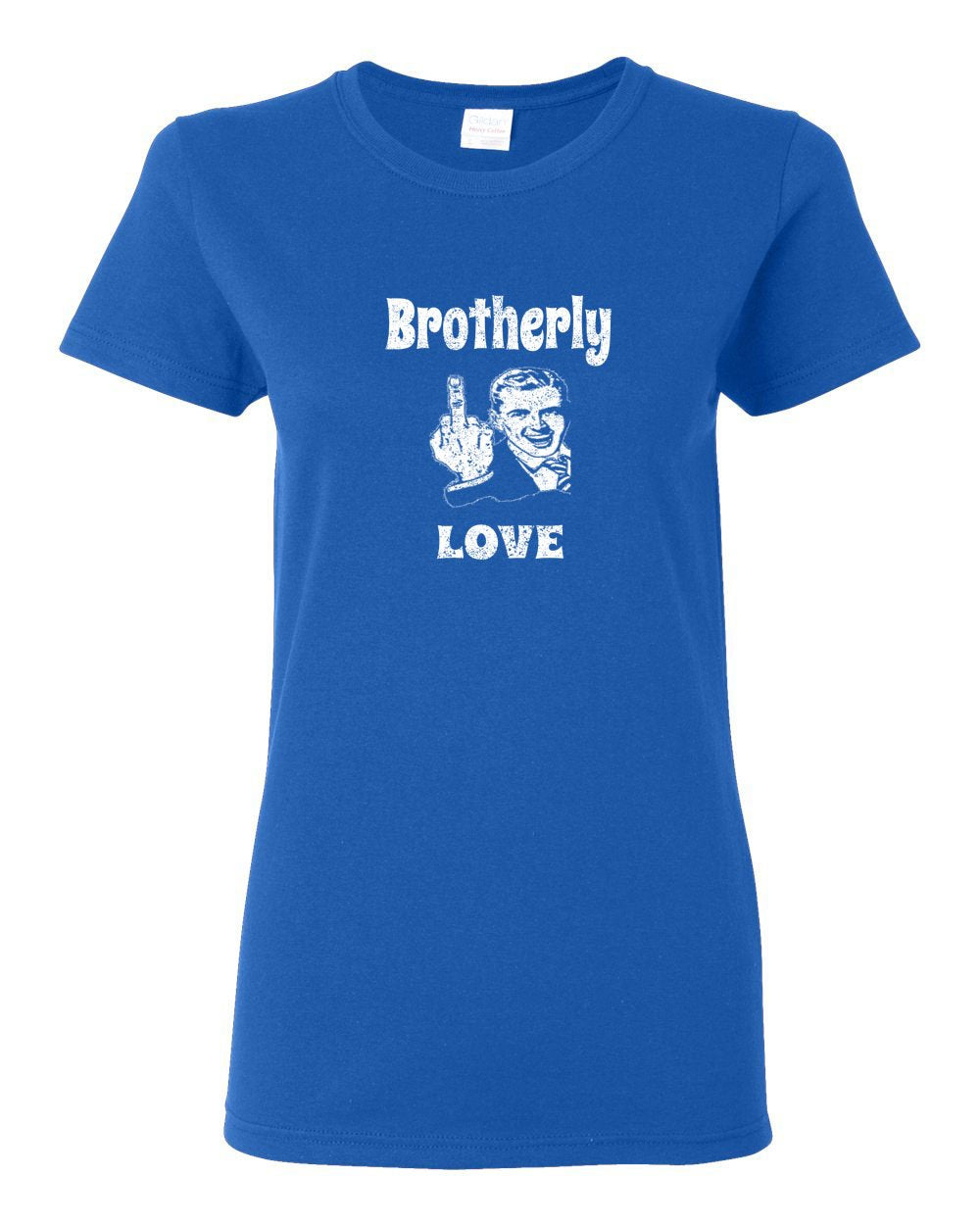 Brotherly Finger White Ink LADIES Missy-Fit T-Shirt