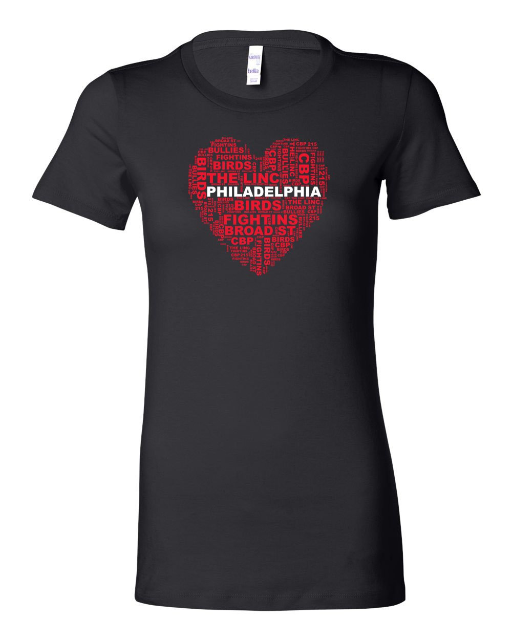 Philly Heart LADIES Junior-Fit T-Shirt