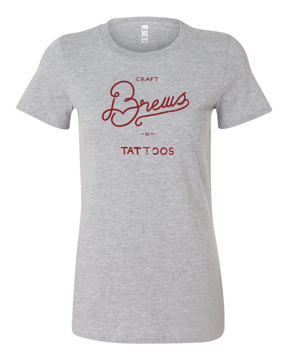 Brews and Tattoos Red Ink LADIES Junior-Fit T-Shirt