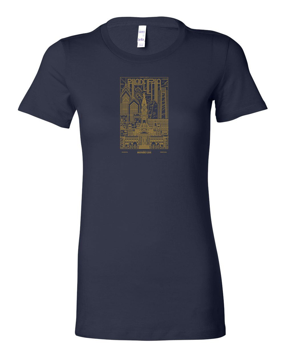 Philadelphia Skyline V2 (Soccer) LADIES Junior-Fit T-Shirt