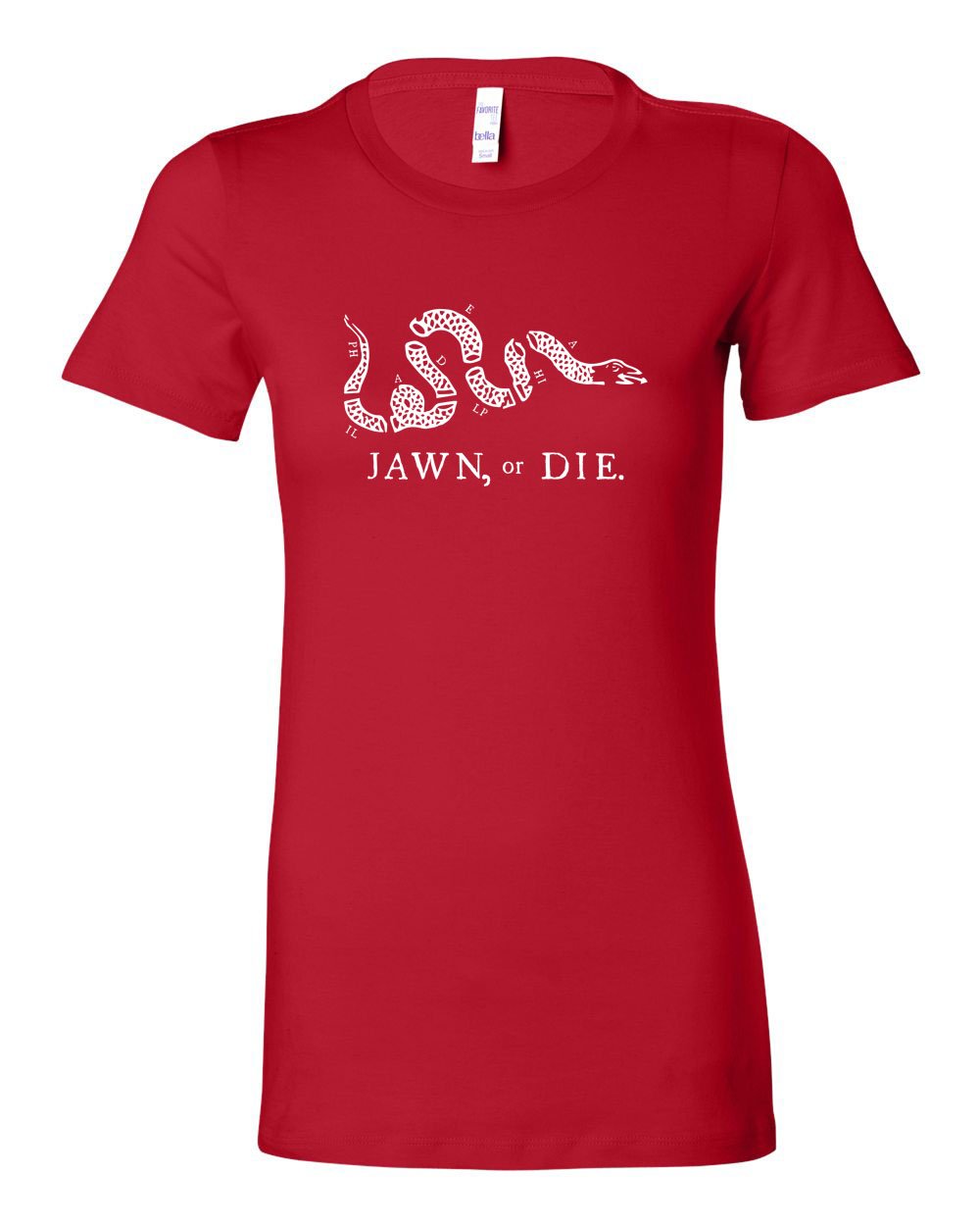 Jawn or Die White Ink (Baseball) LADIES Junior-Fit T-Shirt