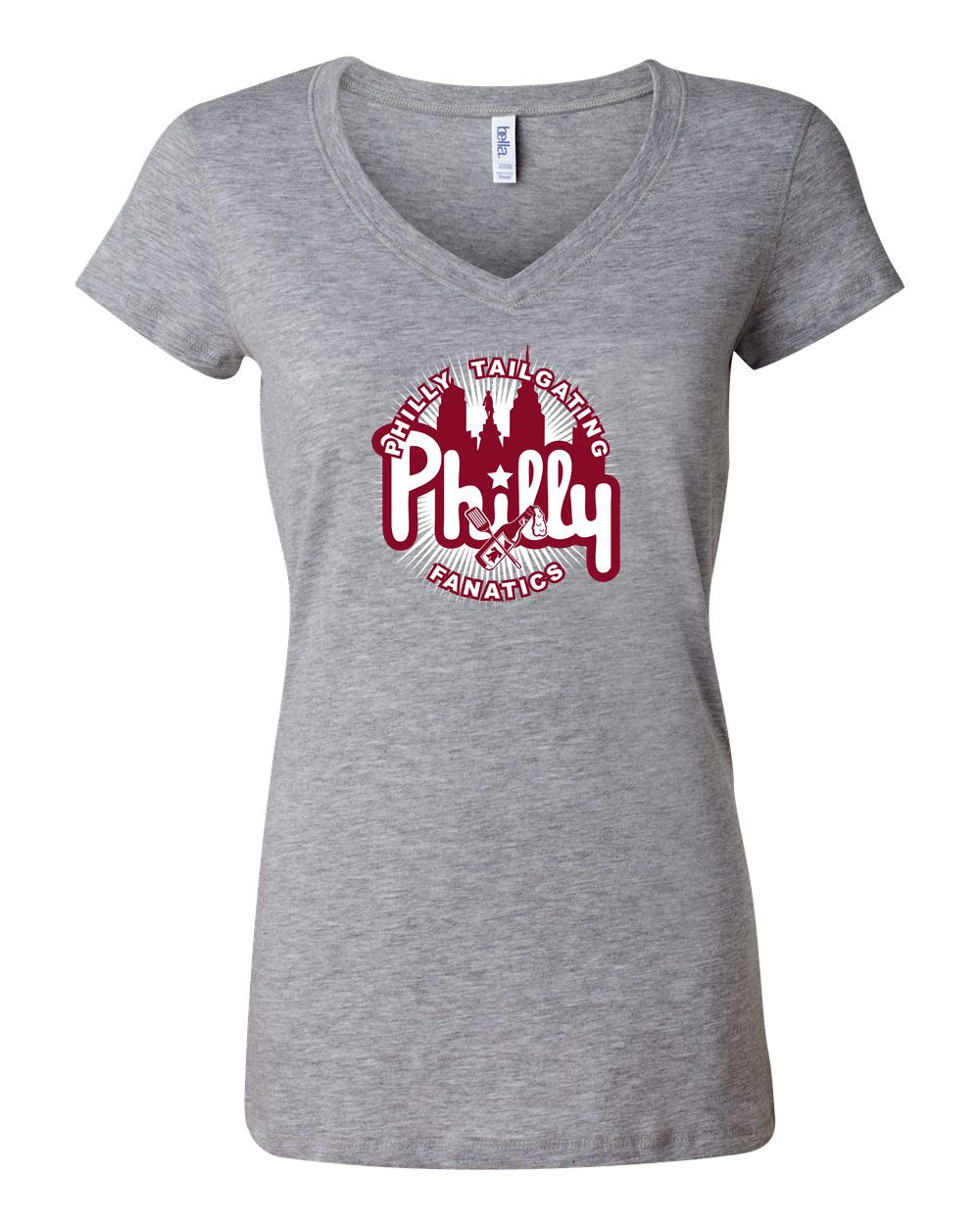 Philly Tailgating LADIES Junior Fit V-Neck