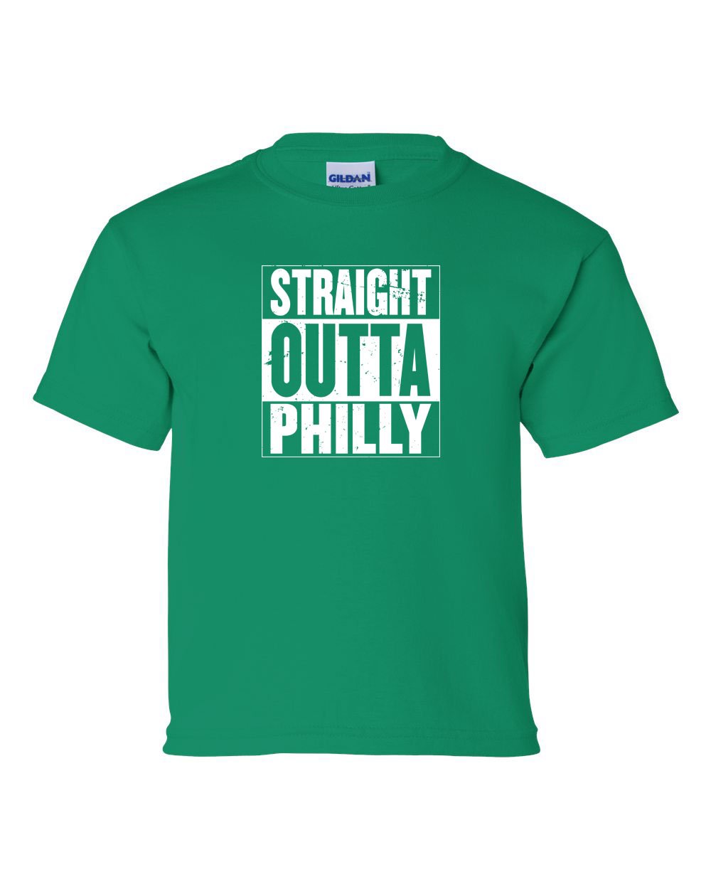 Straight Out of Philly White Ink KIDS T-Shirt