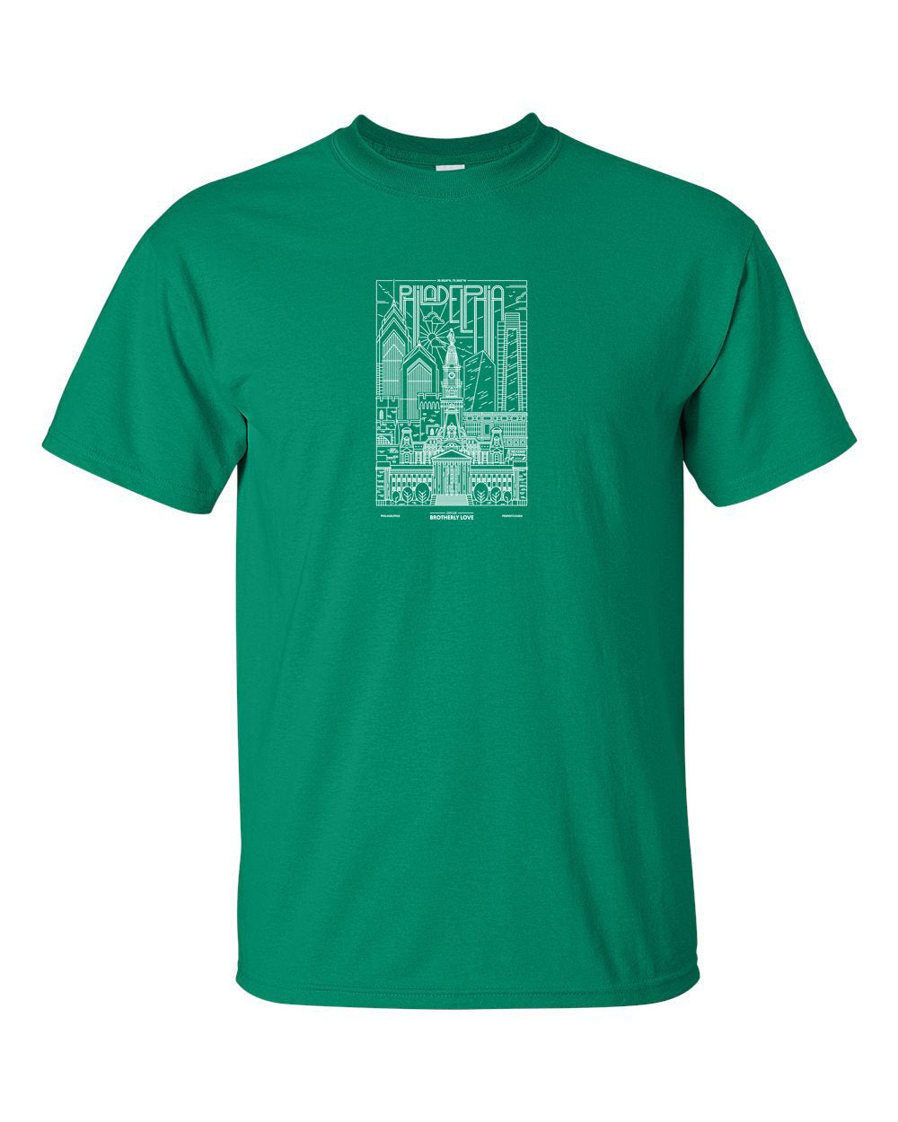 Philadelphia Skyline V2 (Football) Mens/Unisex T-Shirt