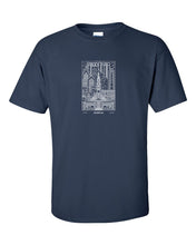 Philly Skyline V2 White Ink Mens/Unisex T-Shirt