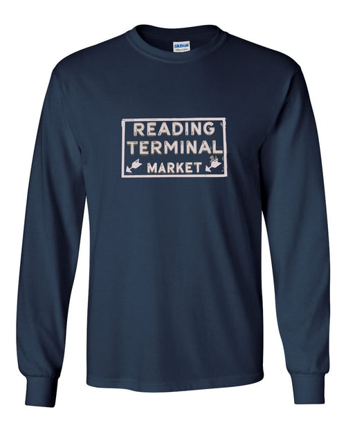 Reading Market MENS Long Sleeve Heavy Cotton T-Shirt