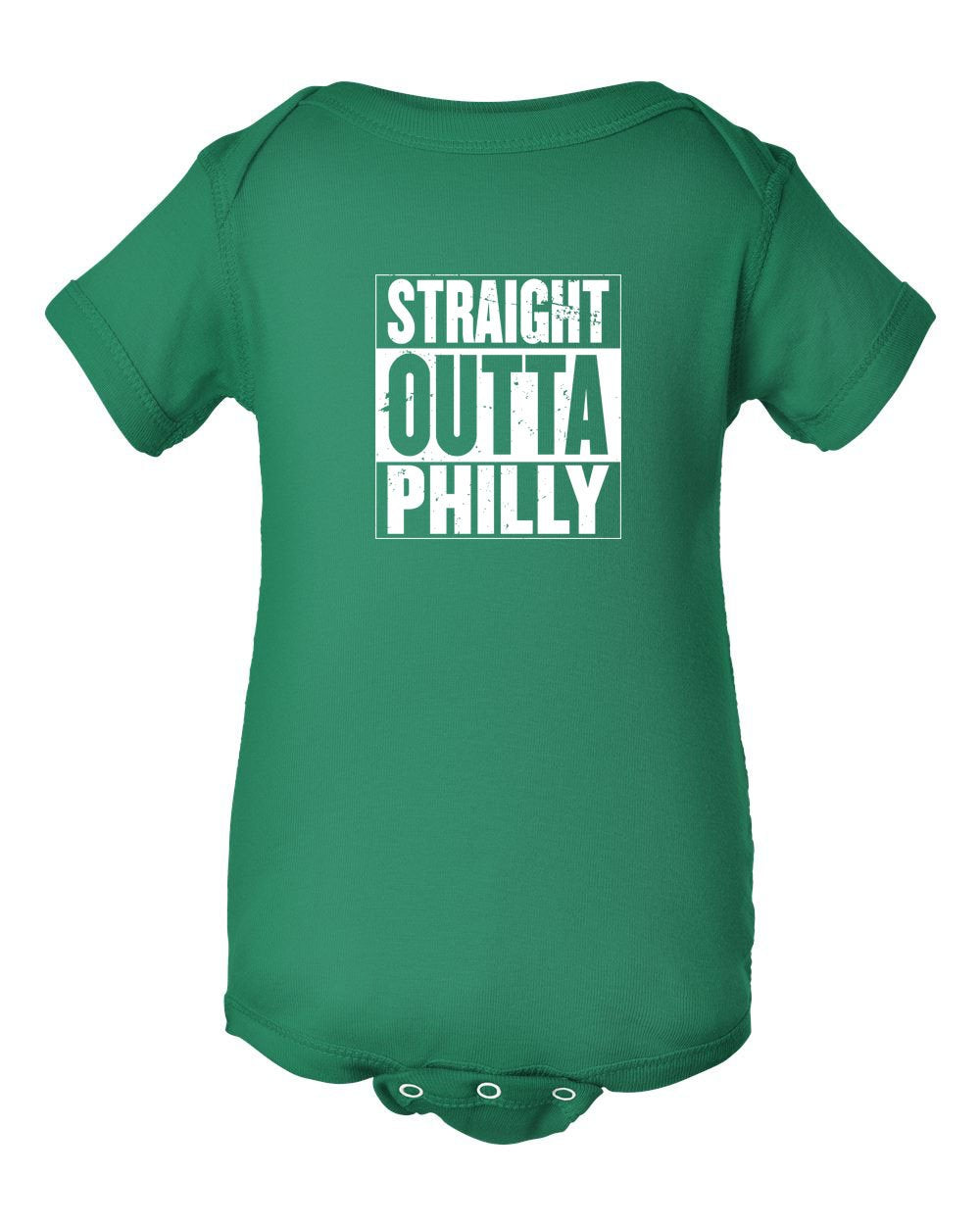 Straight Out of Philly White Ink INFANT Onesie