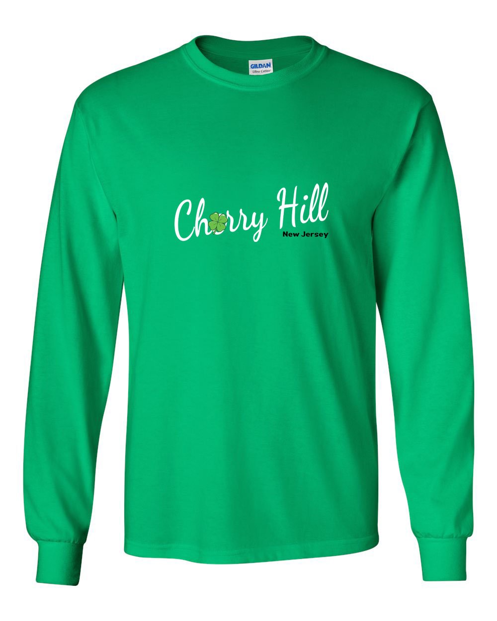 Irish Cherry Hill MENS Long Sleeve Heavy Cotton T-Shirt