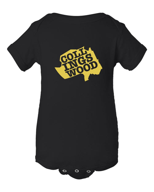Collingswood Yellow Logo INFANT Onesie
