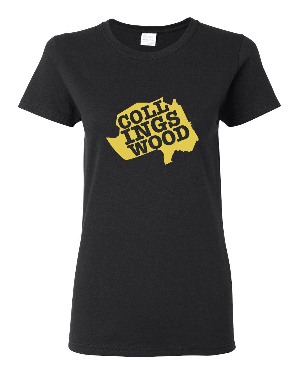 Collingswood Yellow Logo LADIES Missy-Fit T-Shirt